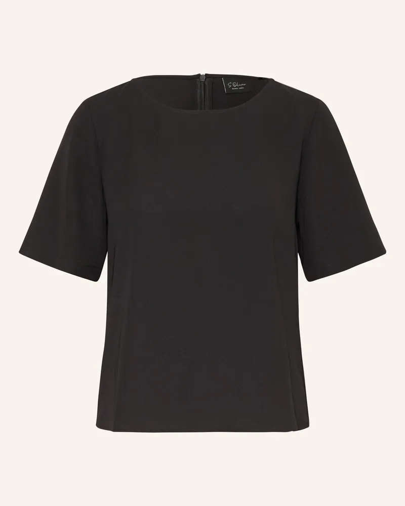 S.Oliver Blusenshirt schwarz Schwarz