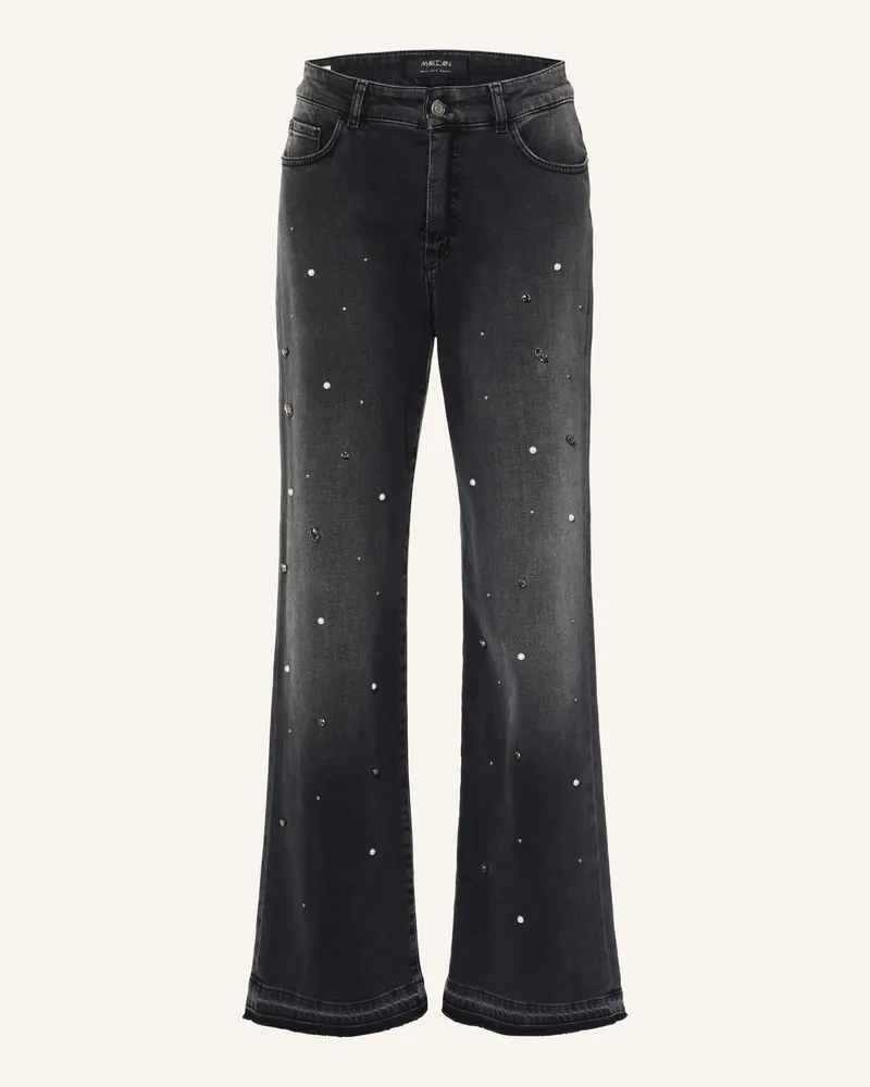 Marc Cain Wide Leg Jeans Wigan Mit Schmucksteinen Und Schmuckperlen beige 900