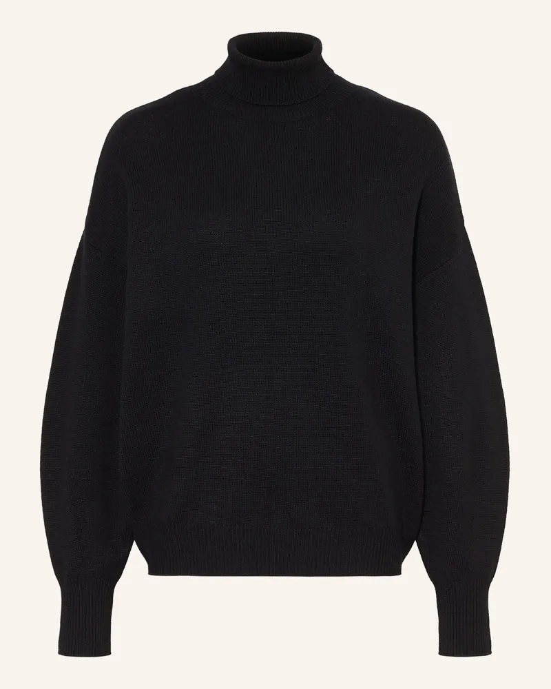 Mrs & HUGS Rollkragenpullover schwarz Schwarz