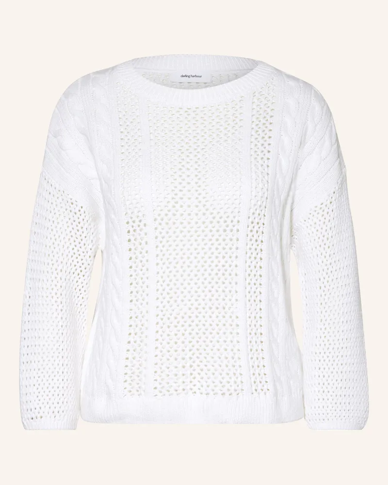 Darling Harbour Pullover mit 3/4-Arm Weiss