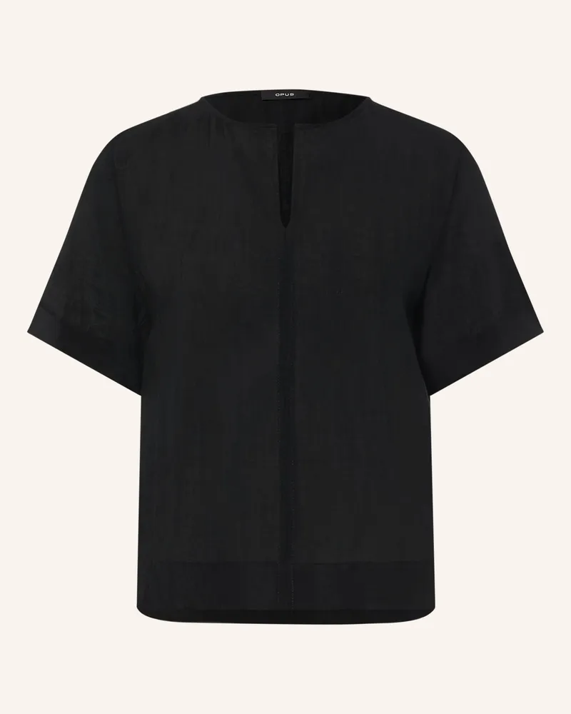 OPUS Blusenshirt Filkara schwarz Schwarz