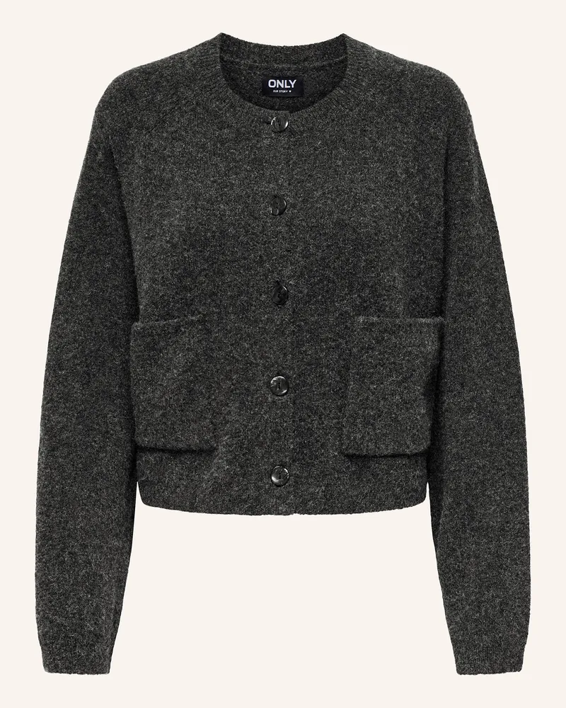 only Strickjacke Dunkelgrau