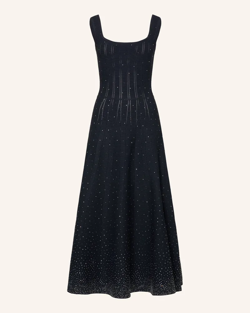 Maje Strickkleid Mit Schmucksteinen blau Dunkelblau