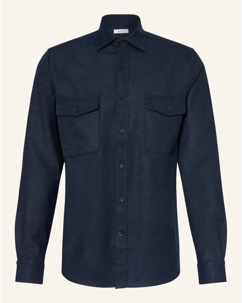 Reiss Flanellhemd CHASER Slim Fit Blau