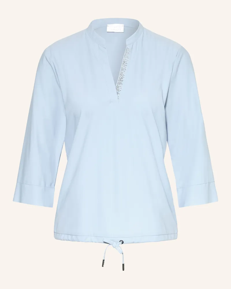 Sportalm Blusenshirt Mit 3/4-Arm Und Schmucksteinen blau Hellblau