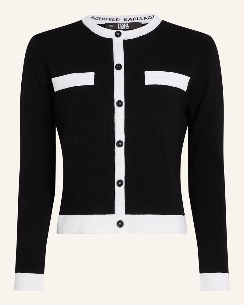 Karl Lagerfeld Strickjacke Schwarz