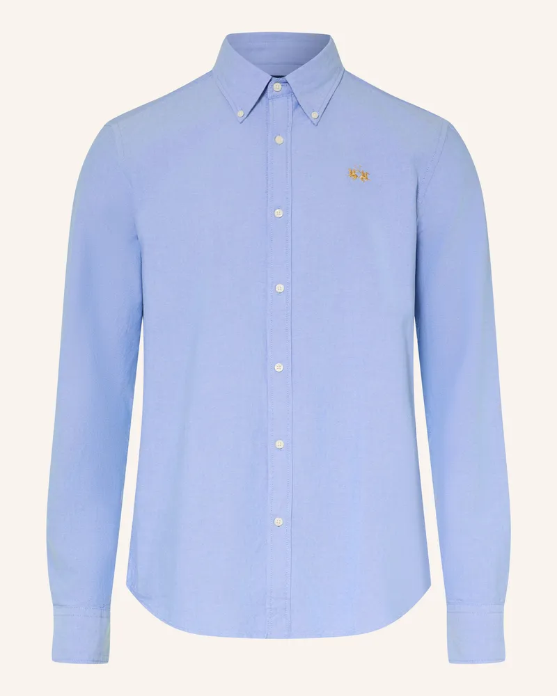 La Martina Oxfordhemd Regular Fit blau Hellblau