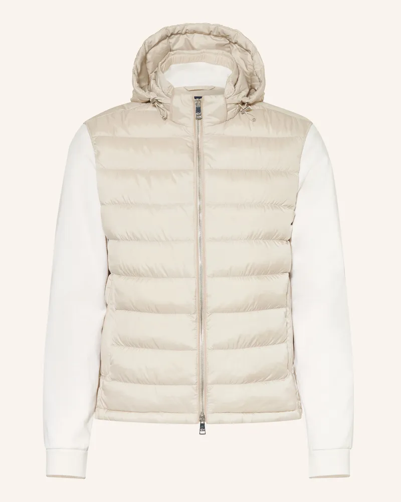 Paul & Shark Lightweight-Daunenjacke mit abnehmbaren Ärmeln Beige