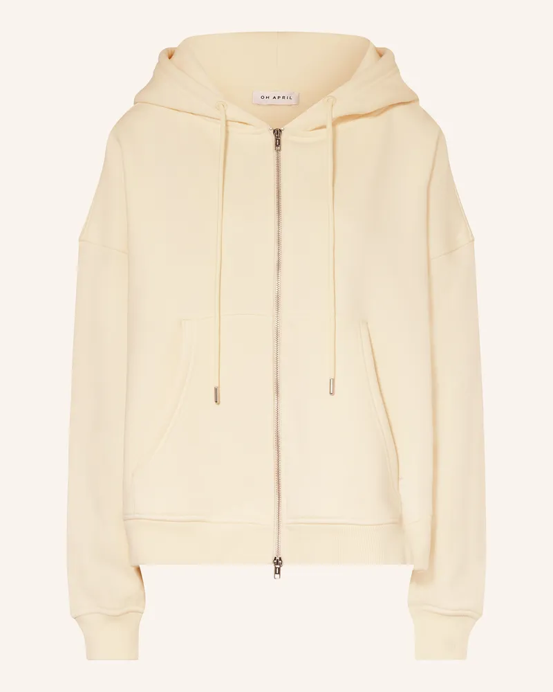 OH APRIL Oversized-Sweatjacke BF Creme