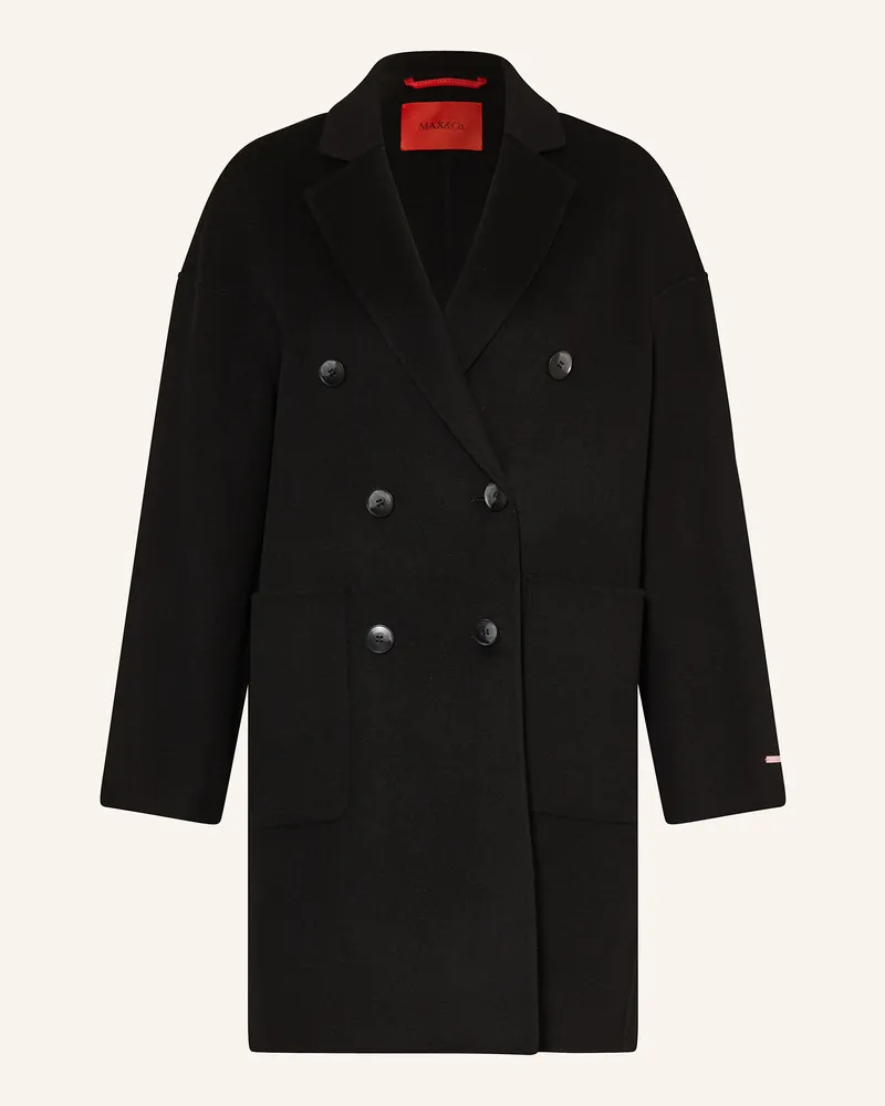 MAX&Co. Wollmantel RICCARDO Schwarz