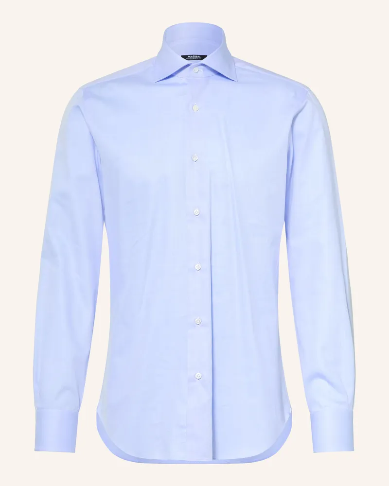 BARBA Hemd Slim Fit blau Hellblau