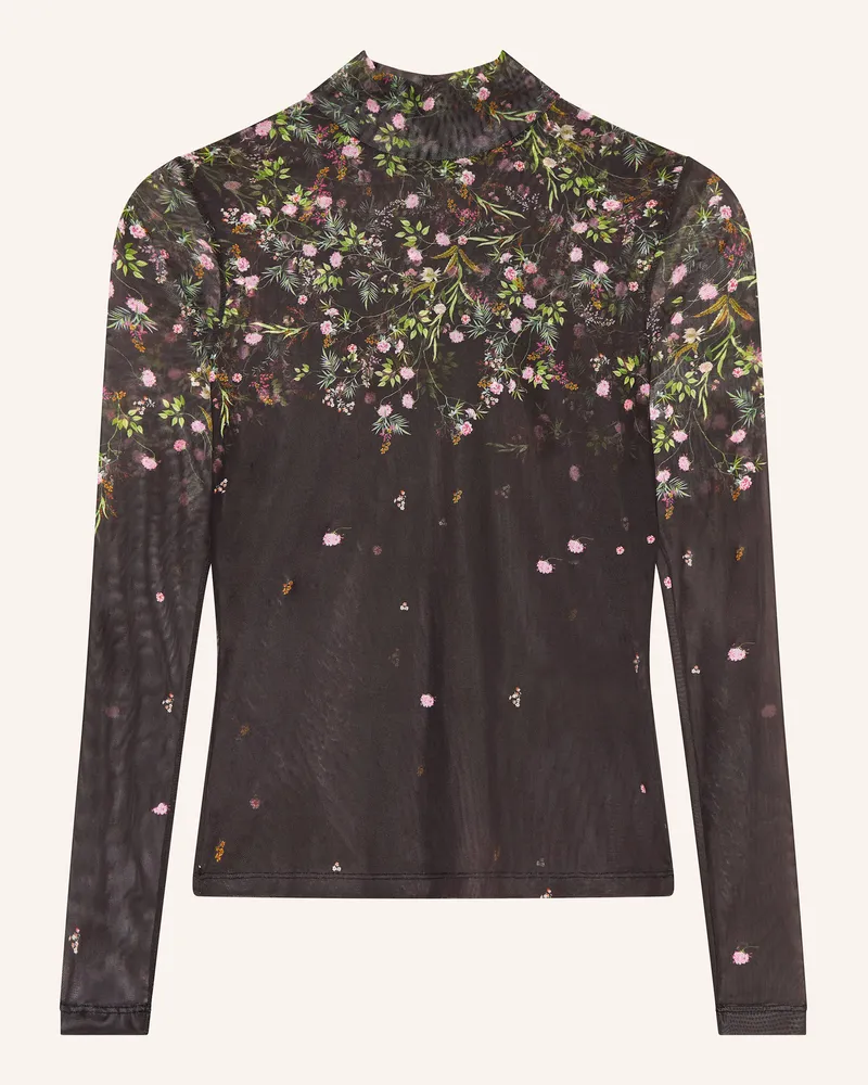 Riani Longsleeve aus Mesh Braun