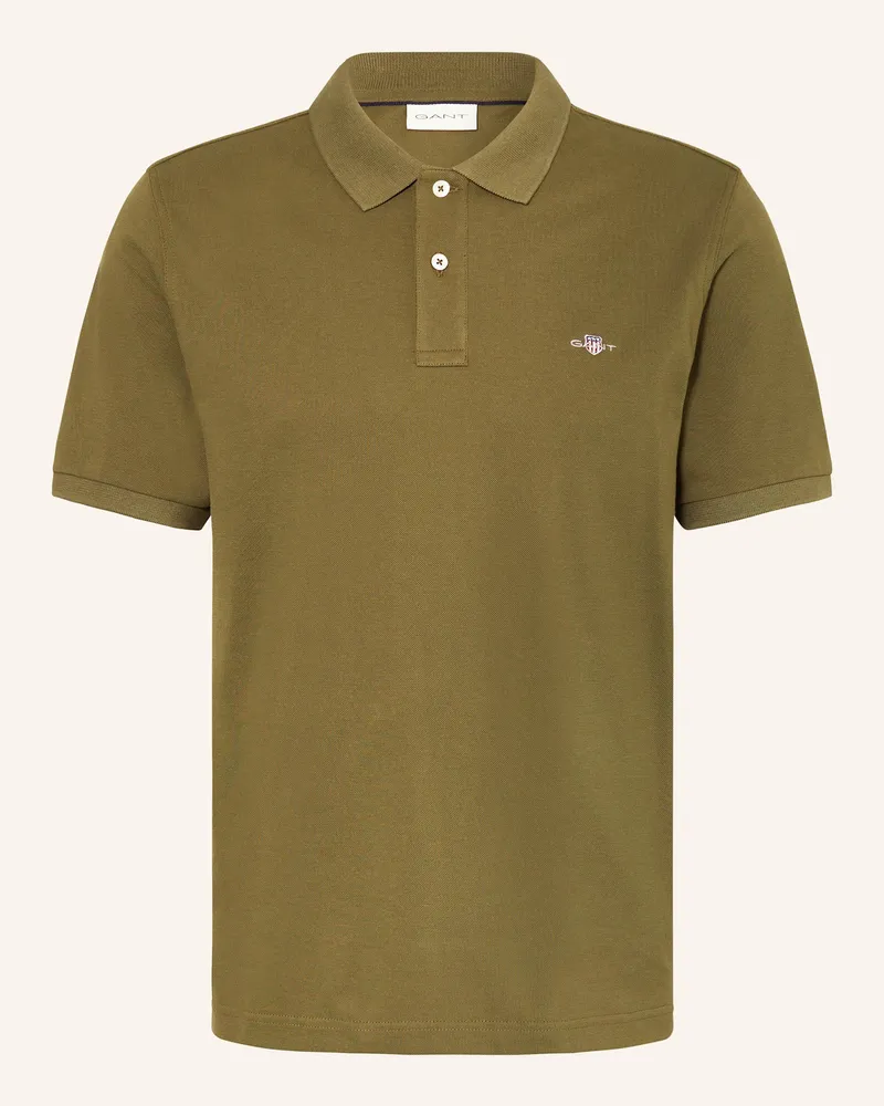 Gant Piqué-Poloshirt Dunkelgrün