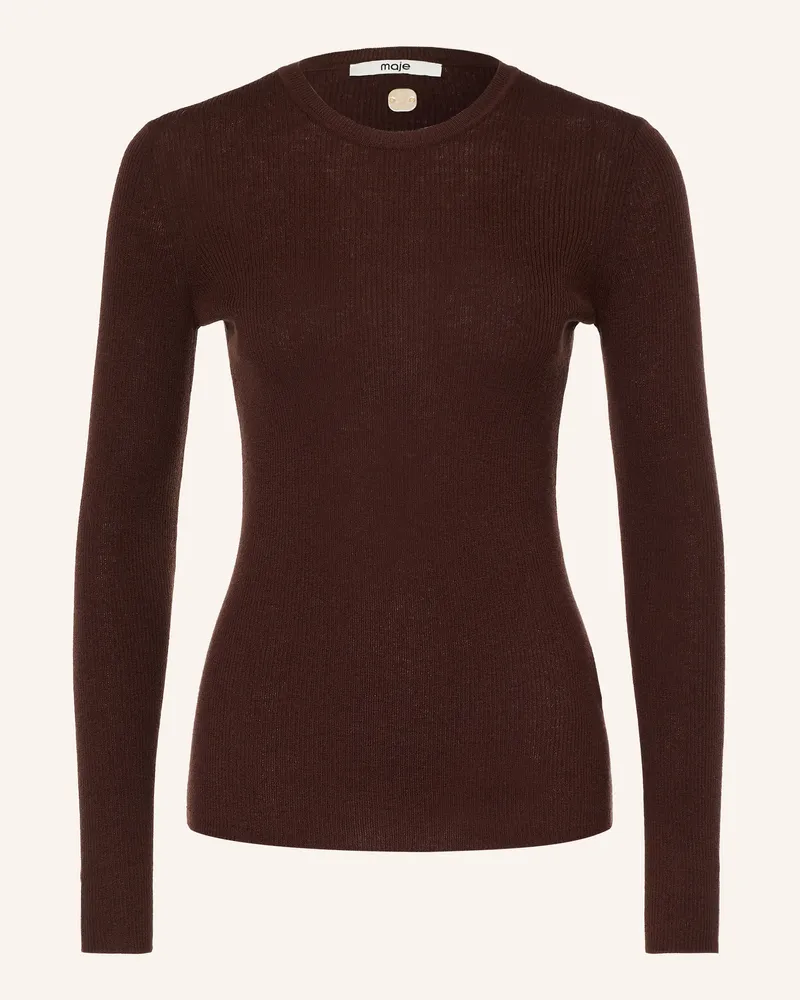 Maje Pullover braun Dunkelbraun