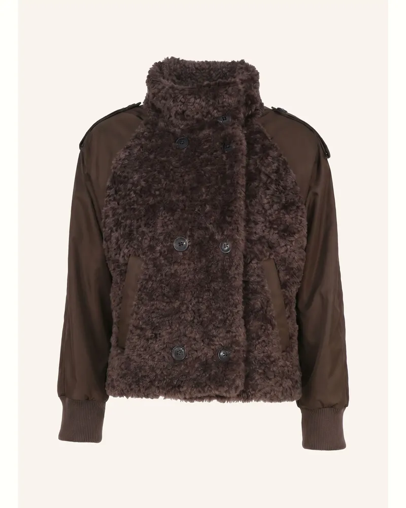 Blonde No. 8 Jacke London Im Materialmix braun Braun
