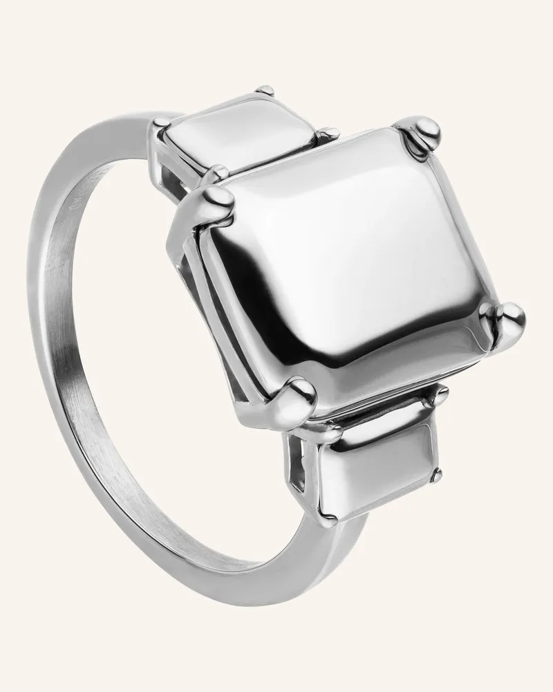 Liebeskind Ring  Aus  Edelstahl silber Silber