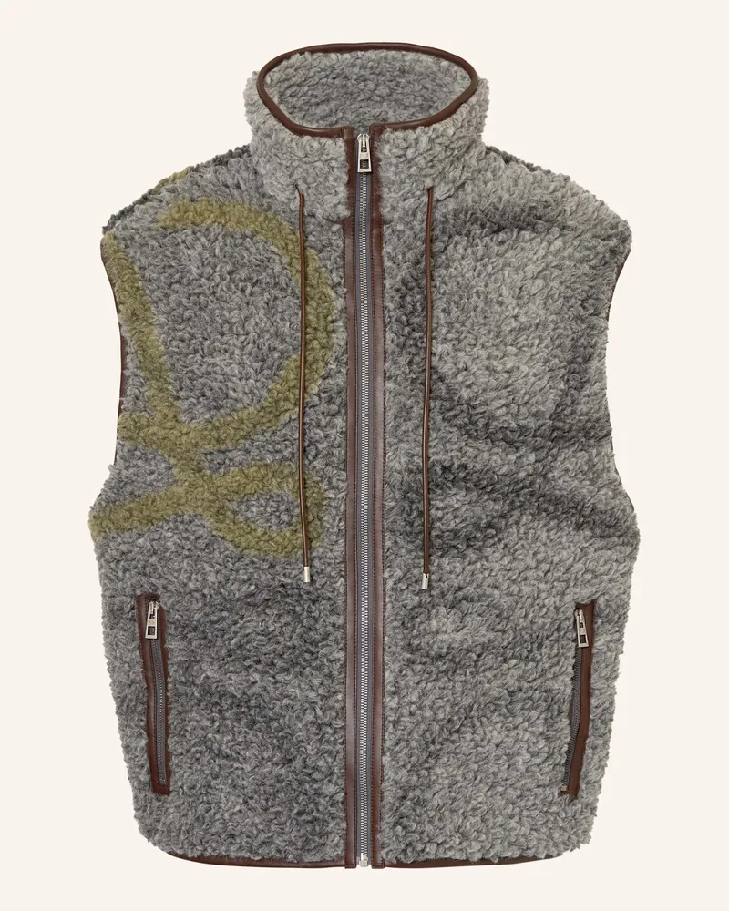 Loewe Teddyfell-Weste Grau