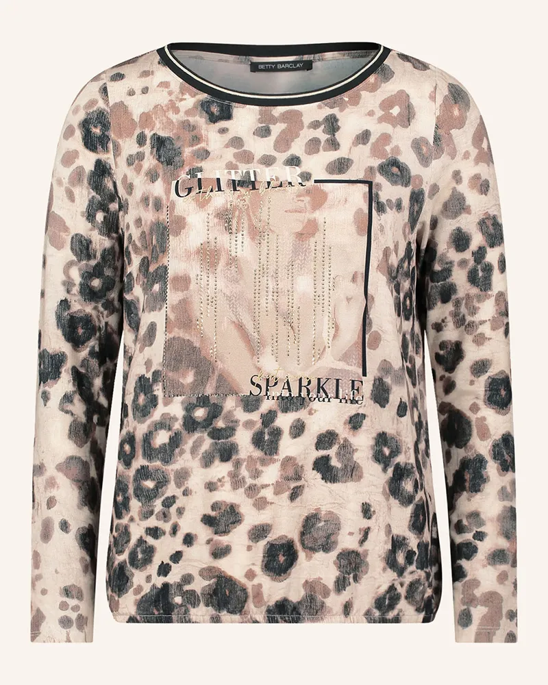 Betty Barclay Longsleeve mit Schmucksteinen Creme