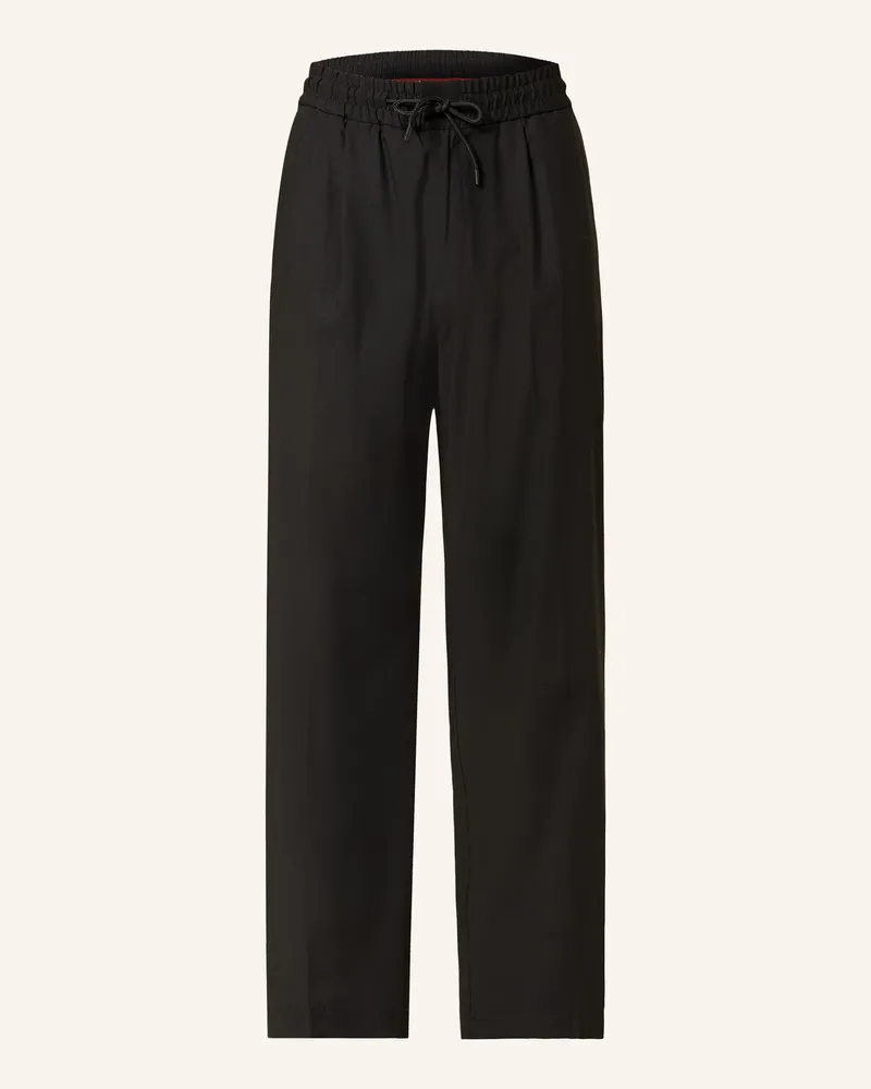 HUGO BOSS Chino RAVI im Jogging-Stil Straight Fit Schwarz
