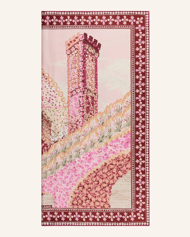 Ferragamo Seidentuch Rosa