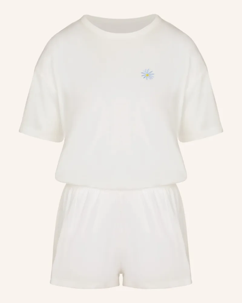 Hunkemöller Schlafanzug Cotton weiss Weiss