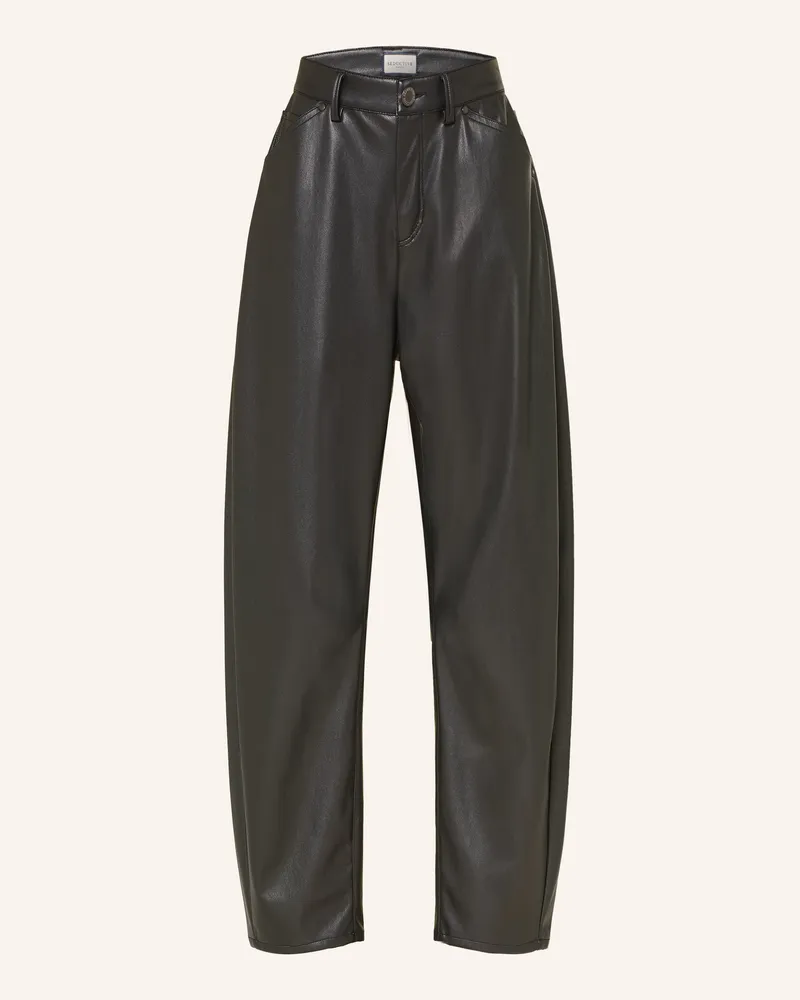 SEDUCTIVE  7/8-Hose Mickie In Lederoptik schwarz Schwarz