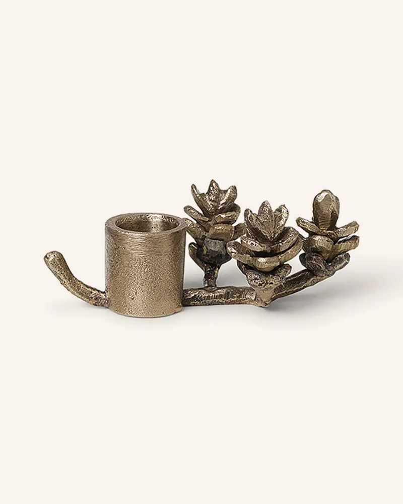 ferm LIVING Kerzenhalter FOREST Gold