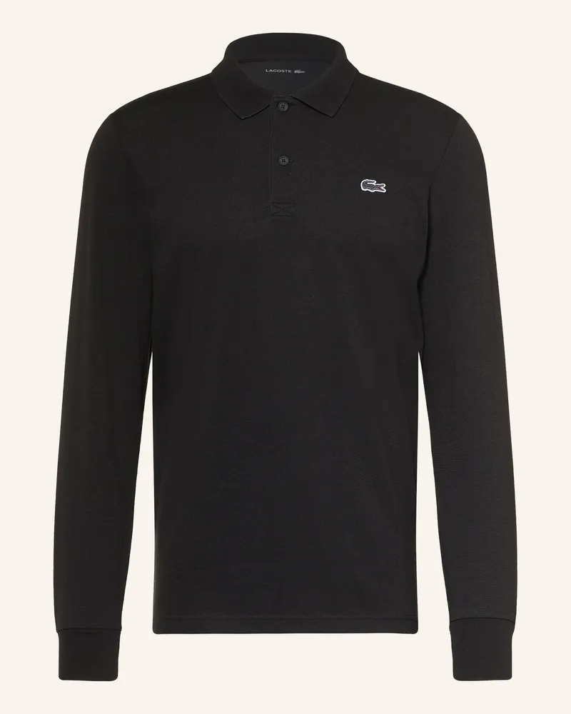 Lacoste Strick-Poloshirt schwarz Schwarz
