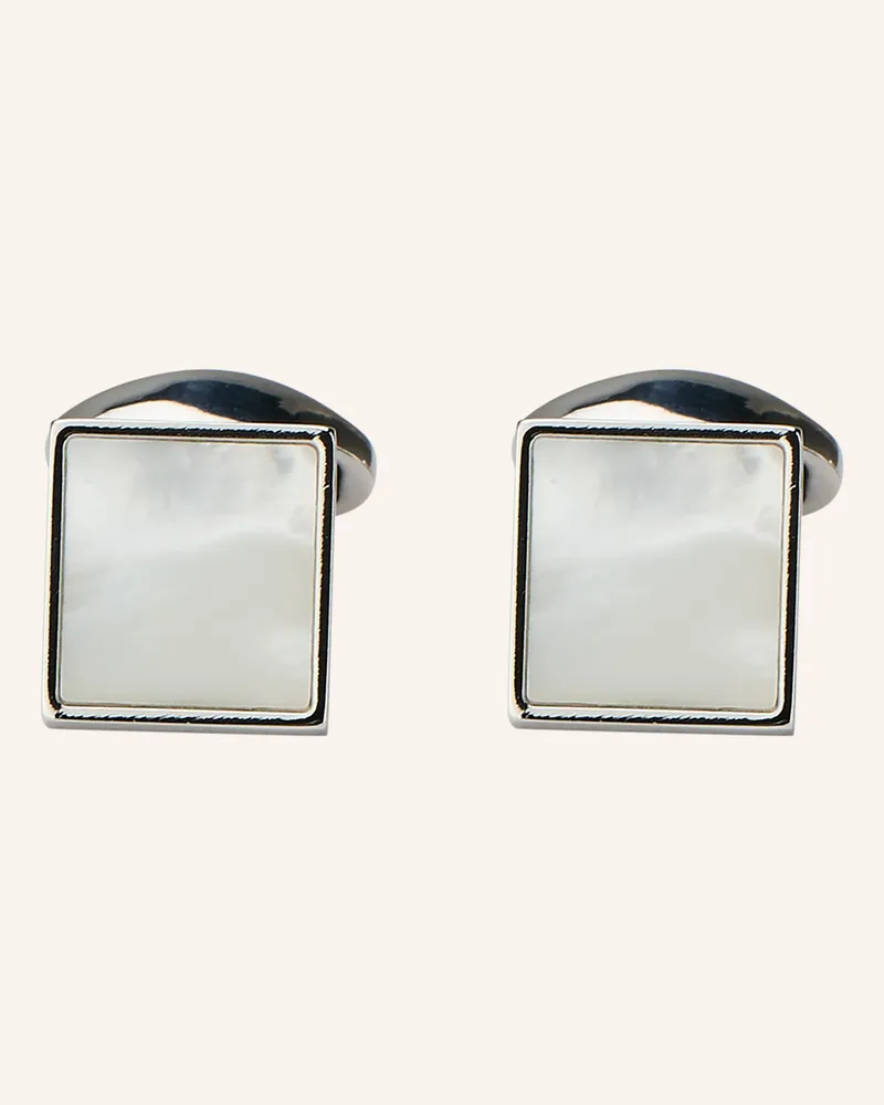 Eton Manschettenknöpfe Mit Geschenkbox weiss Silber