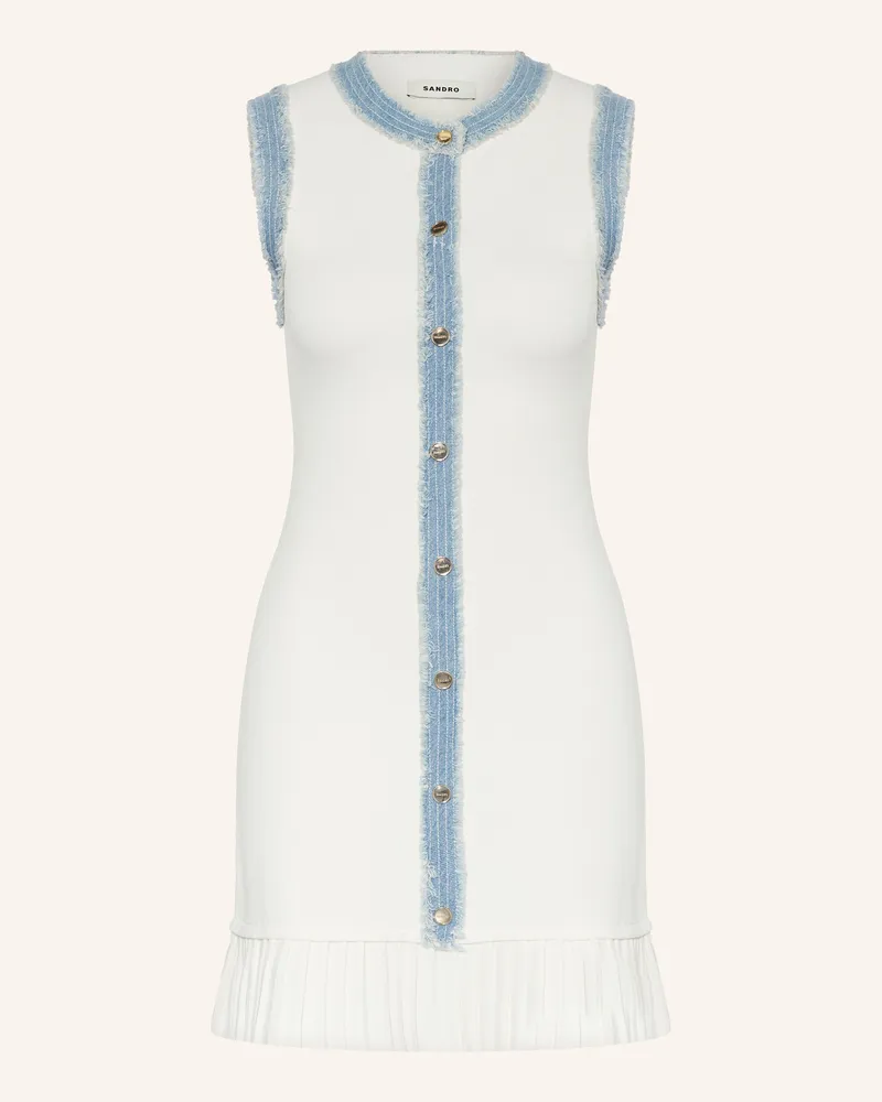 Sandro Strickkleid Ecru