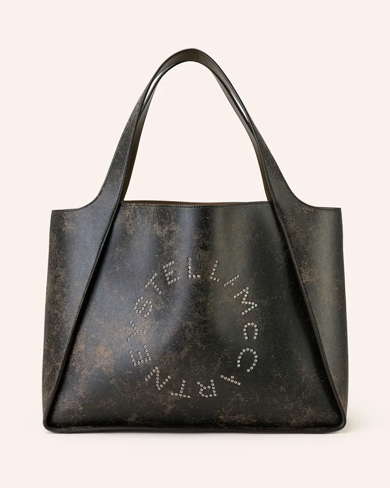 Stella McCartney Shopper mit Pouch Dunkelbraun