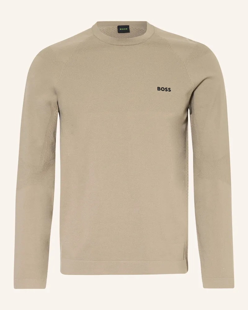 HUGO BOSS Pullover Seamless Tech beige Beige