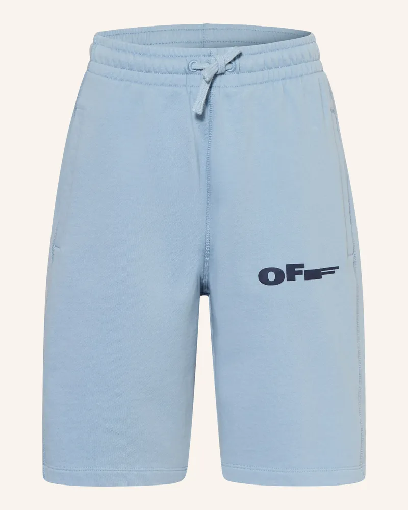 OFF-WHITE Sweatshorts Type blau Hellblau