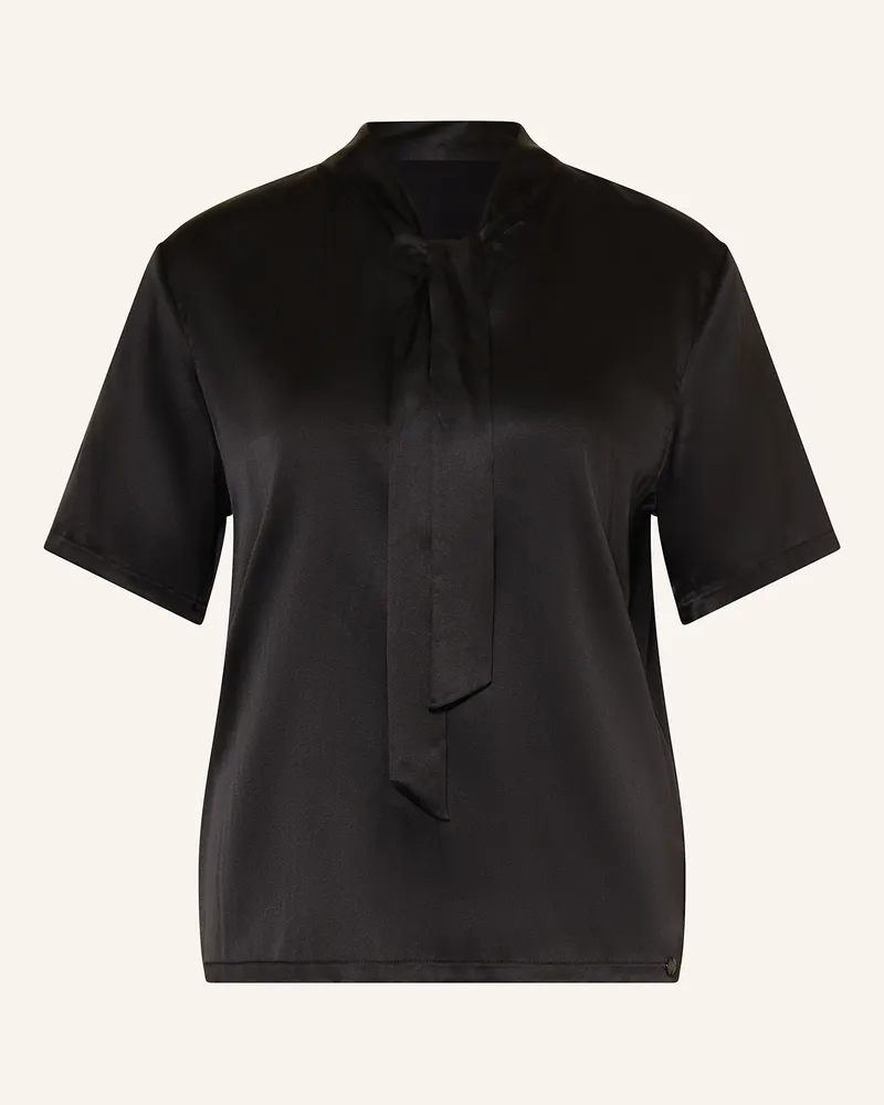 Marc Cain Schluppenbluse Im Materialmix schwarz 900