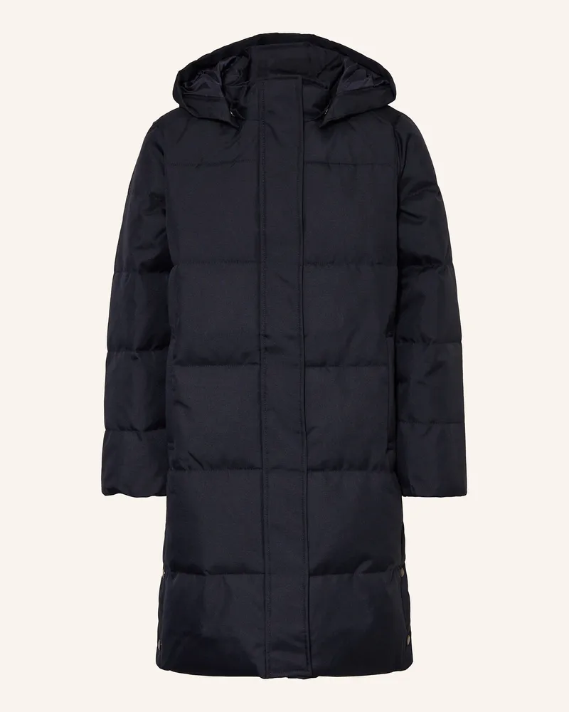 only Steppmantel Mit Abnehmbarer Kapuze blau Dunkelblau