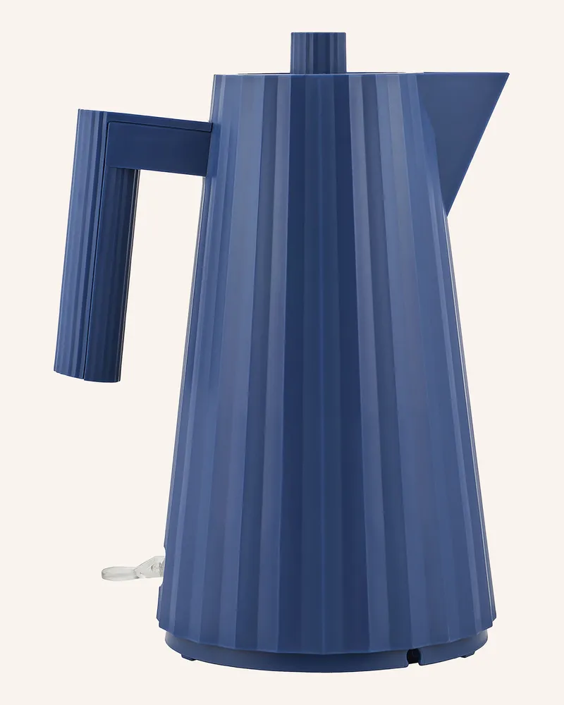 Alessi Wasserkocher Plissé blau Dunkelblau