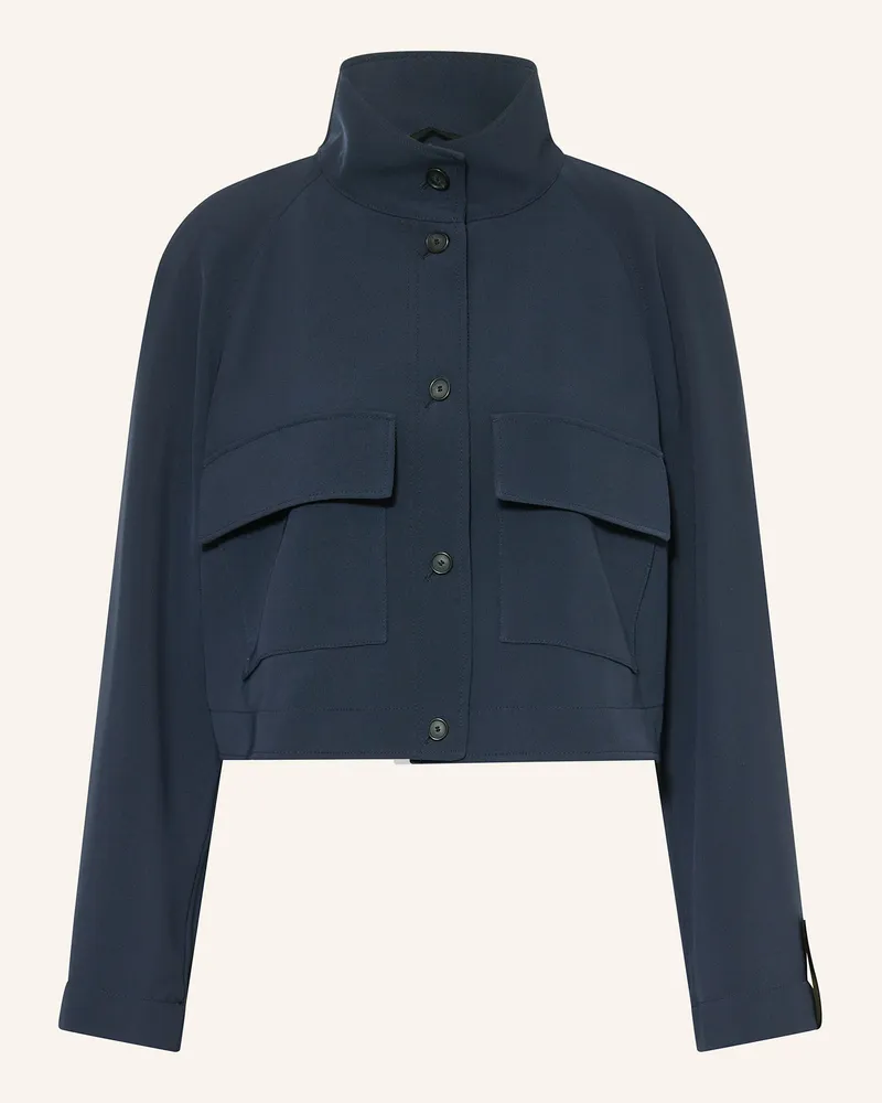 HUGO BOSS Cropped-Jacke Jotana blau Dunkelblau