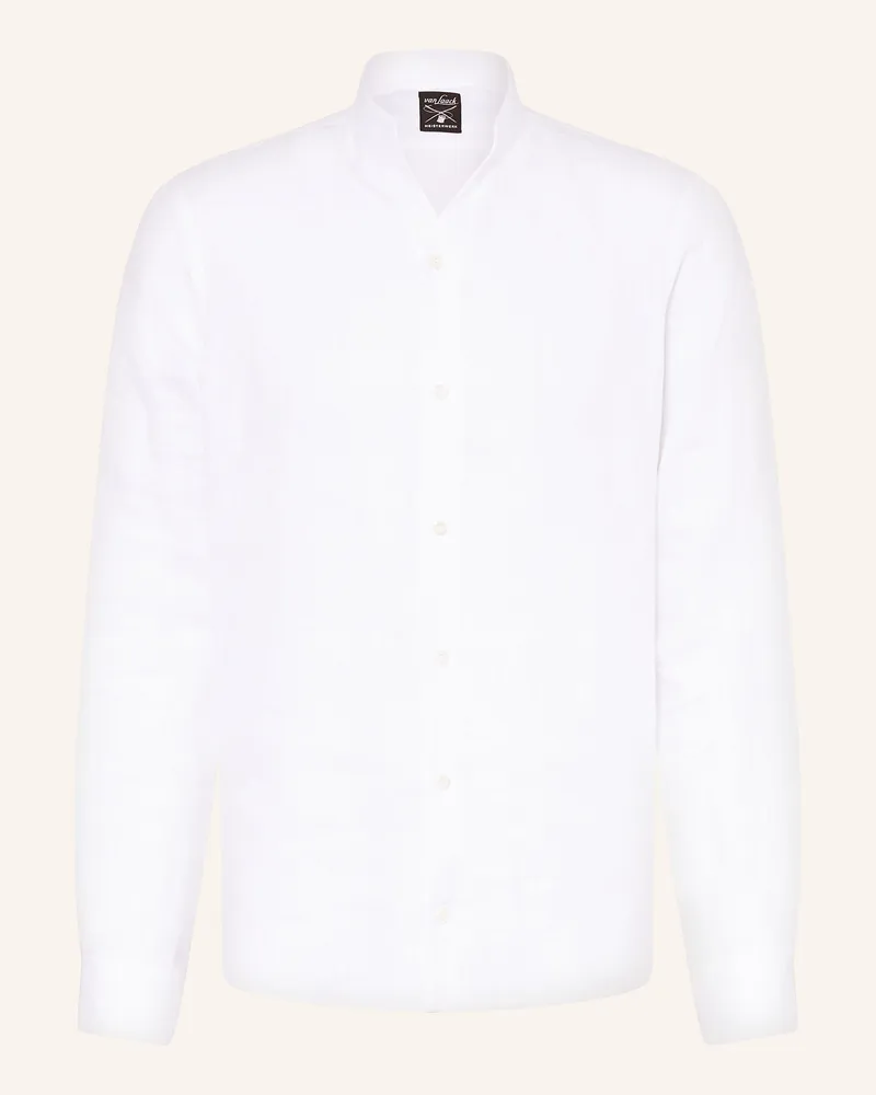 van Laack Leinenhemd Vl-Rudo-K Slim Fit weiss Weiss