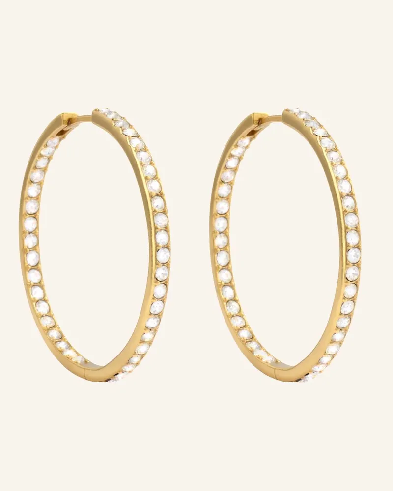 POMPIDOU Creolen LILLIAN BIGGIE PAVé by GLAMBOU Gold