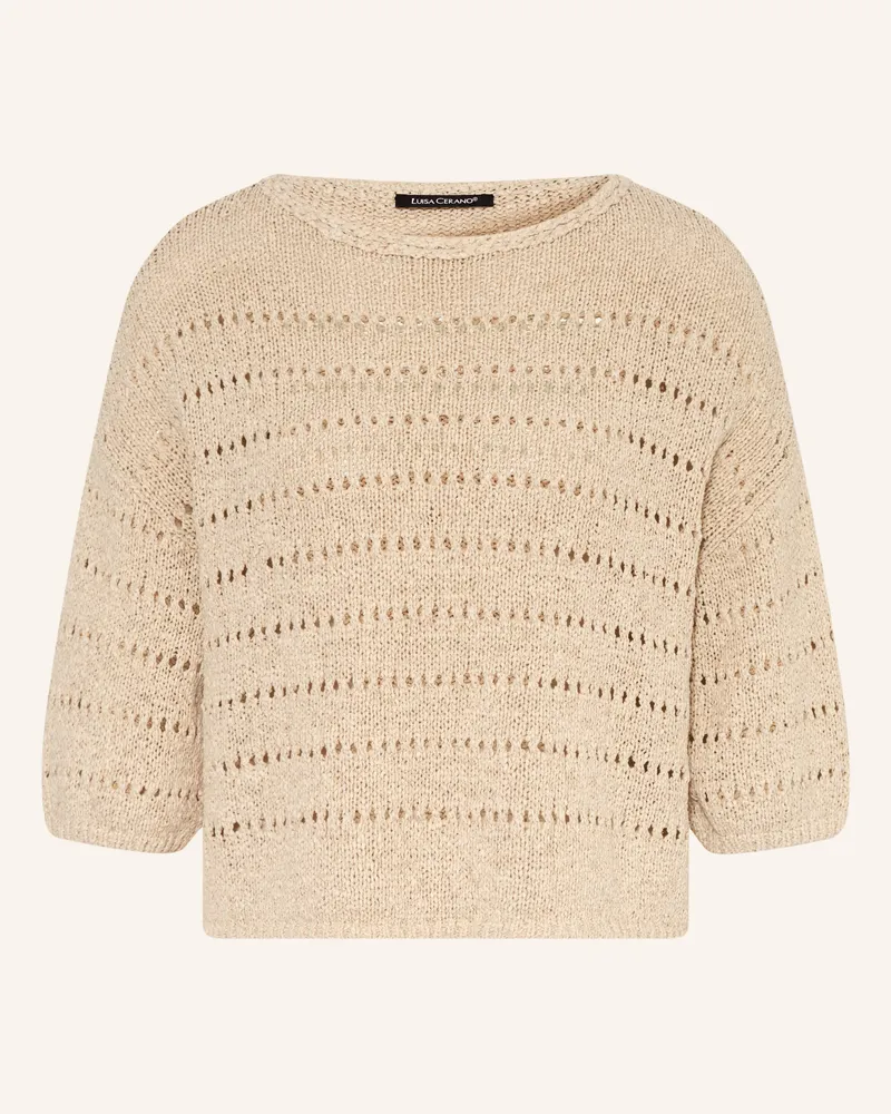 Luisa Cerano Strickshirt Beige