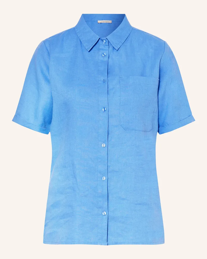 lilienfels Hemdbluse aus Leinen Blau
