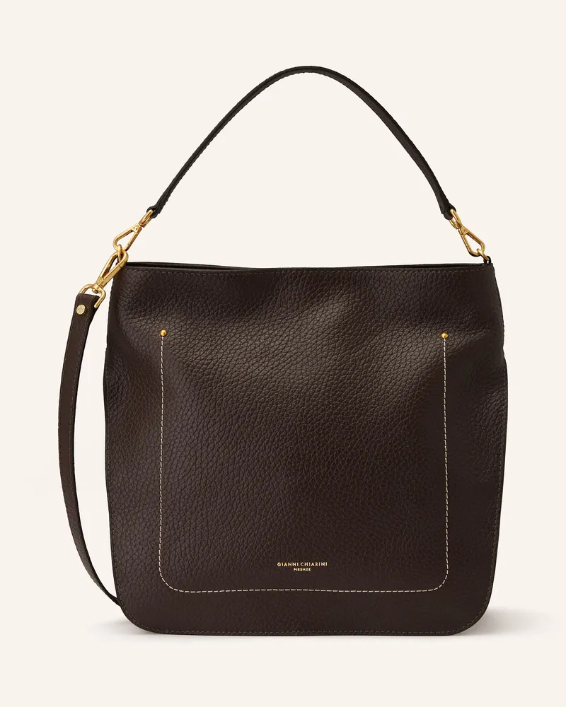 Gianni Chiarini Schultertasche OLGA Dunkelbraun