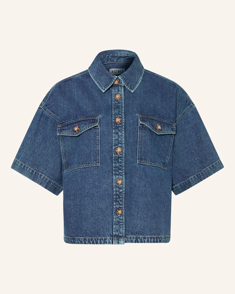 ICHI Jeansbluse Ihkamina blau Dunkelblau