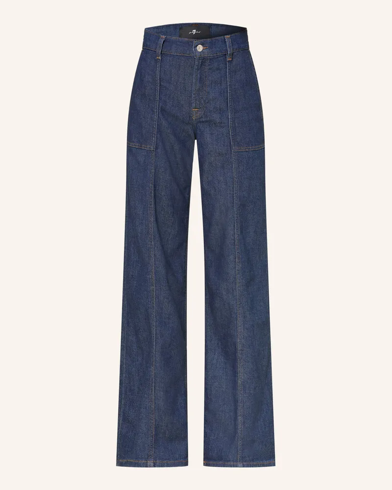 7 for all mankind Wide Leg Jeans Lotta blau 1a9