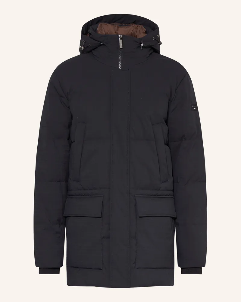 Bugatti Parka mit abnehmbarer Kapuze Dunkelblau