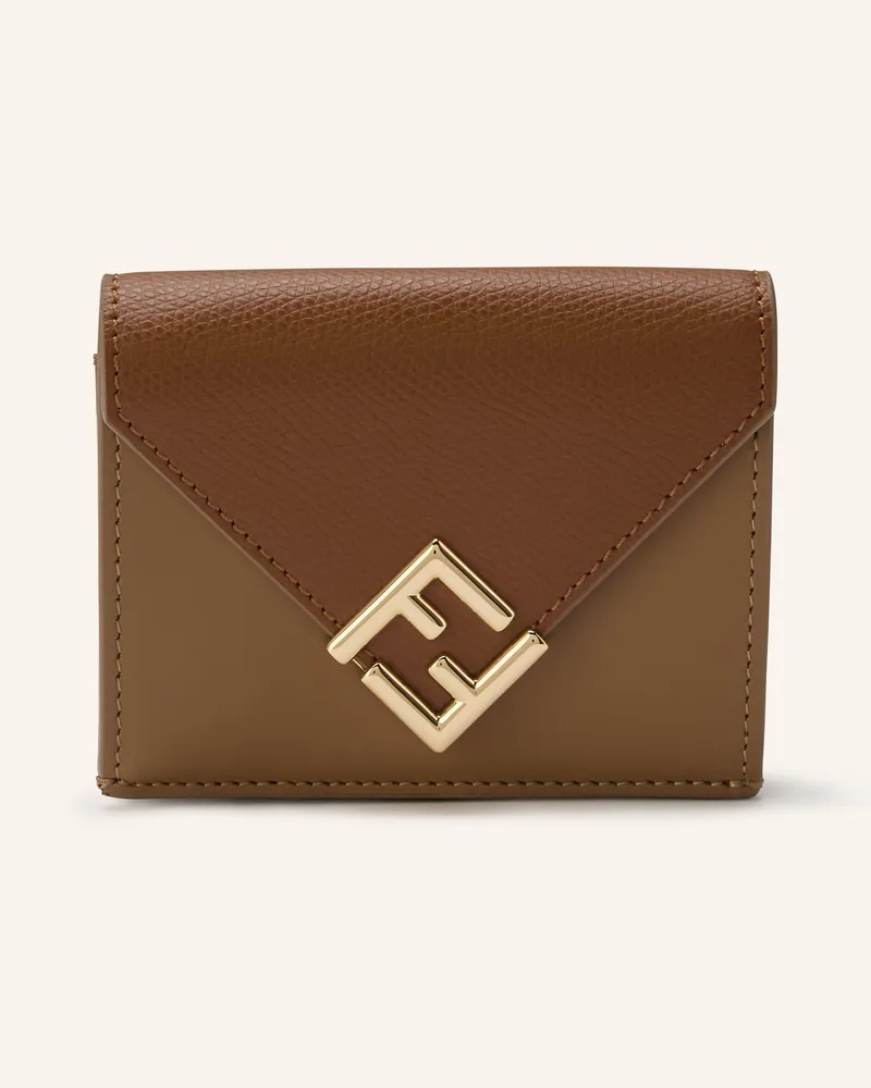 Fendi Geldbörse Ff Diamonds braun Braun