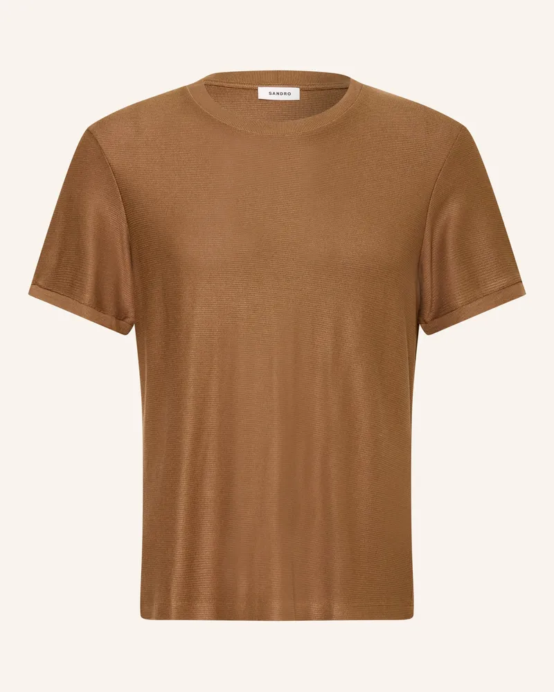 Sandro Strickshirt braun Camel