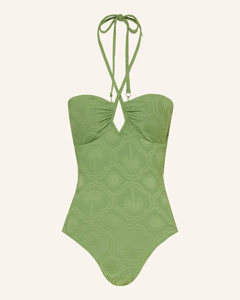 Seafolly Australia Neckholder-Badeanzug Oasis gruen Hellgrün