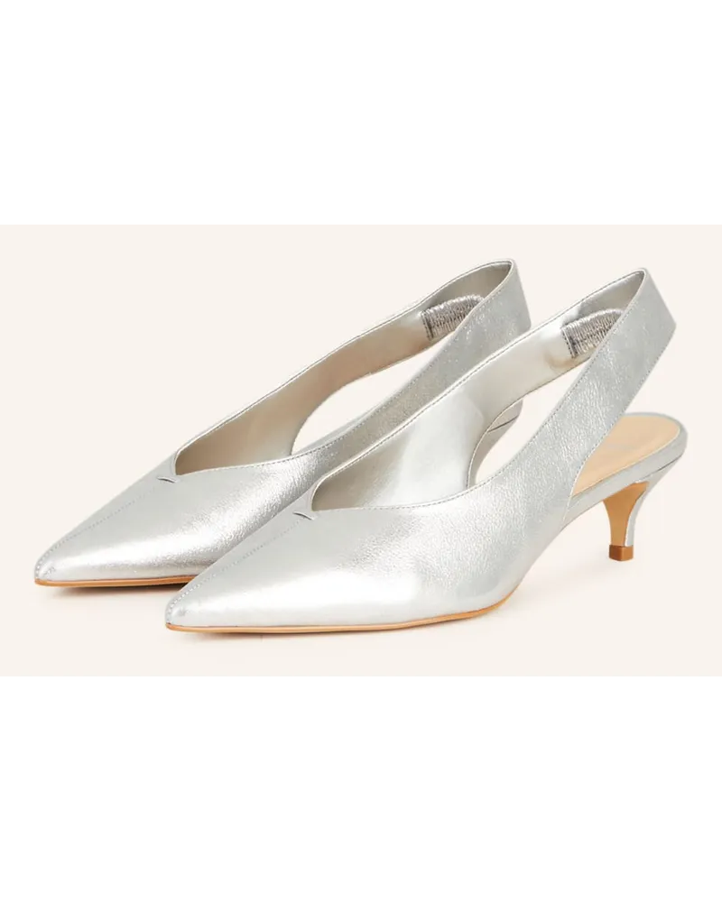 CARRANO Slingpumps CRACK - SILBER Silber