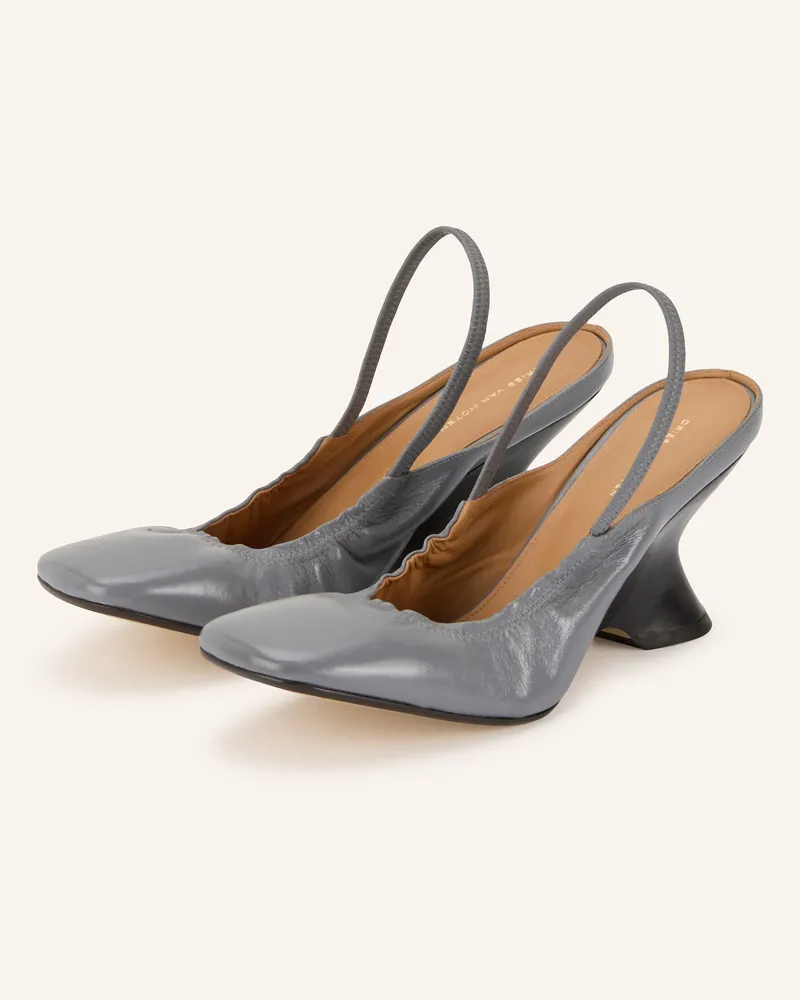 Dries van Noten Slingpumps grau Grau
